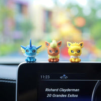 Pokémon Mini Figures Car Dashboard Ornament Set