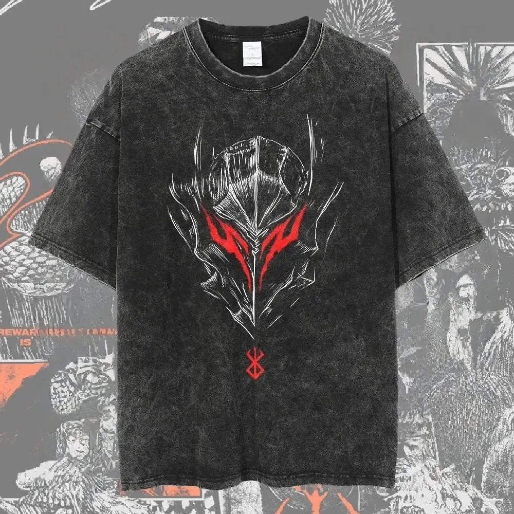 Berserk Vintage Washed Anime Graphic T-Shirt