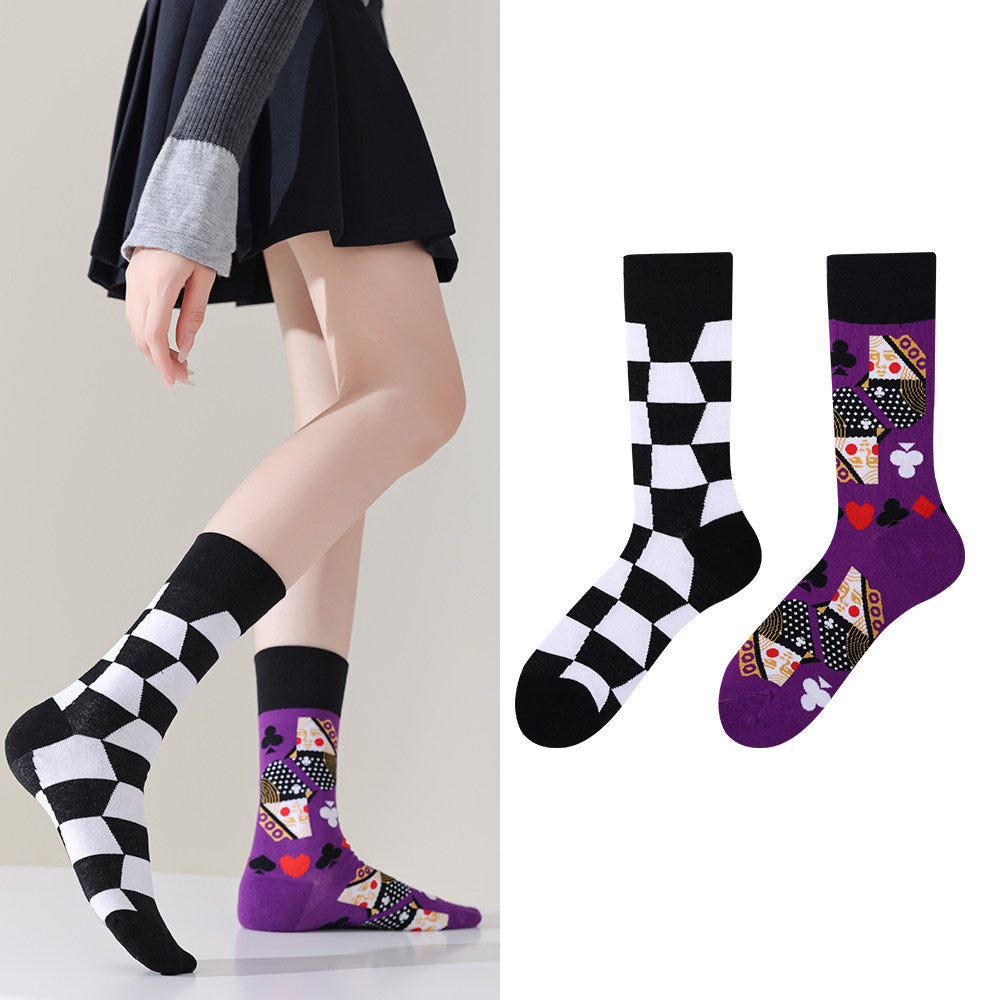 Mismatched Novelty Crew Socks | 2-Pair Set