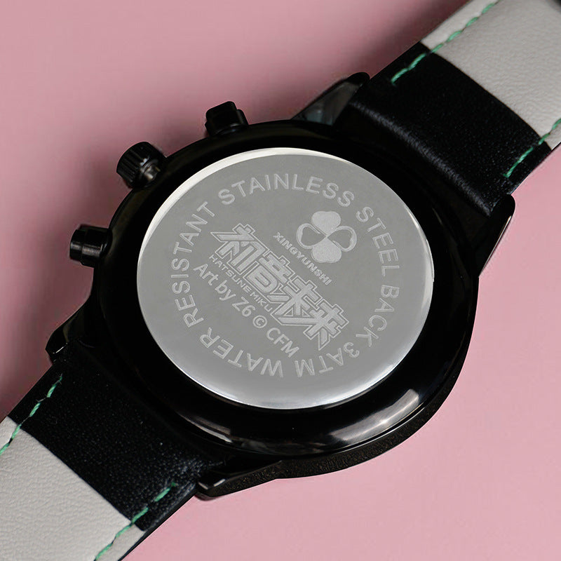 Hatsune Miku Watch Lucky Stone officially licensed Hatsune Kagami Yuchun's Concerto Six-Hand Quartz Watch
