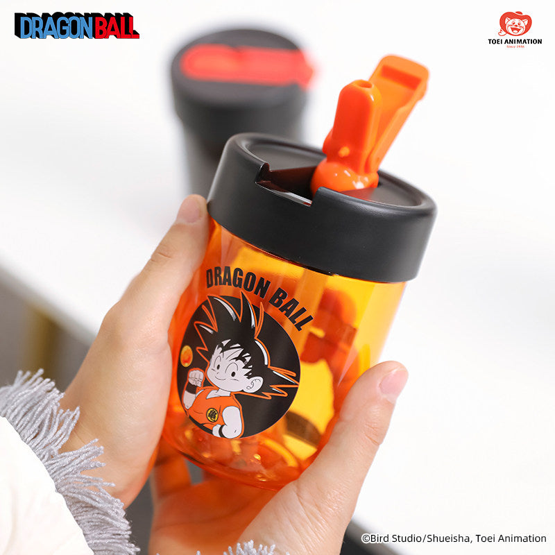 Toei Animation Dragon Ball Portable Straw Cup Cup, Anime Merchandise, Water Cup, Coffee Cup, Official Goku
