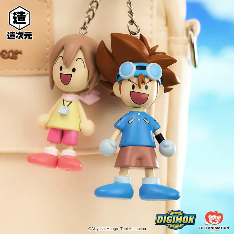 Toei Animation Digimon Doll Keychain ver Blind Box Genuine Cartoon Ornament Pendant Peripheral Gift