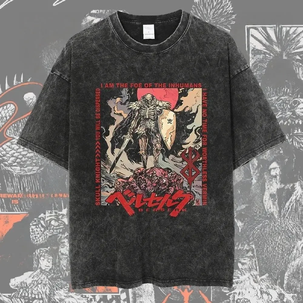 Berserk Vintage Washed Anime Graphic T-Shirt