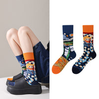 Mismatched Novelty Crew Socks | 2-Pair Set