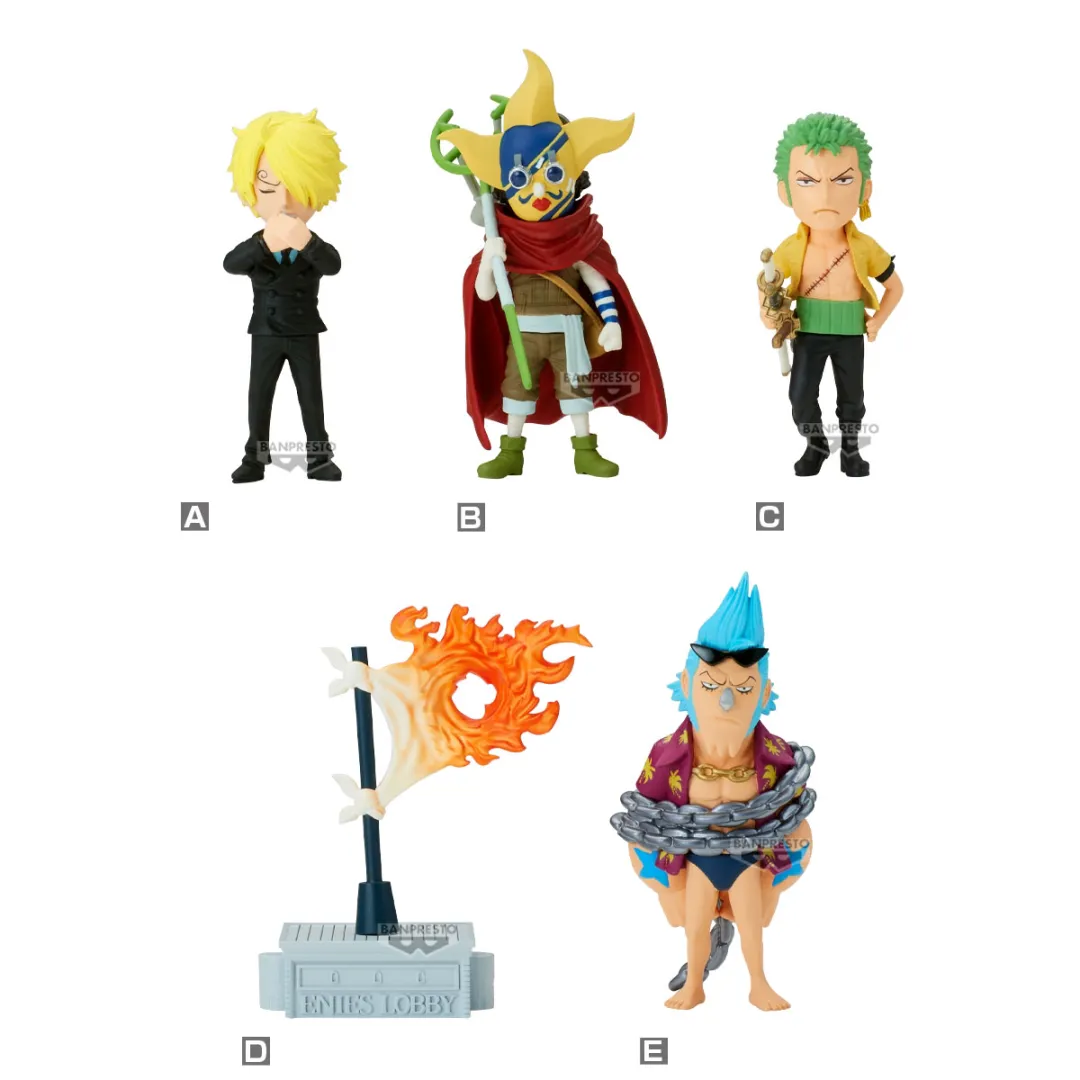 Bandai Glasses One Piece WCF Justice Island 1 & Justice Island 2 & Story Line Robin Luffy