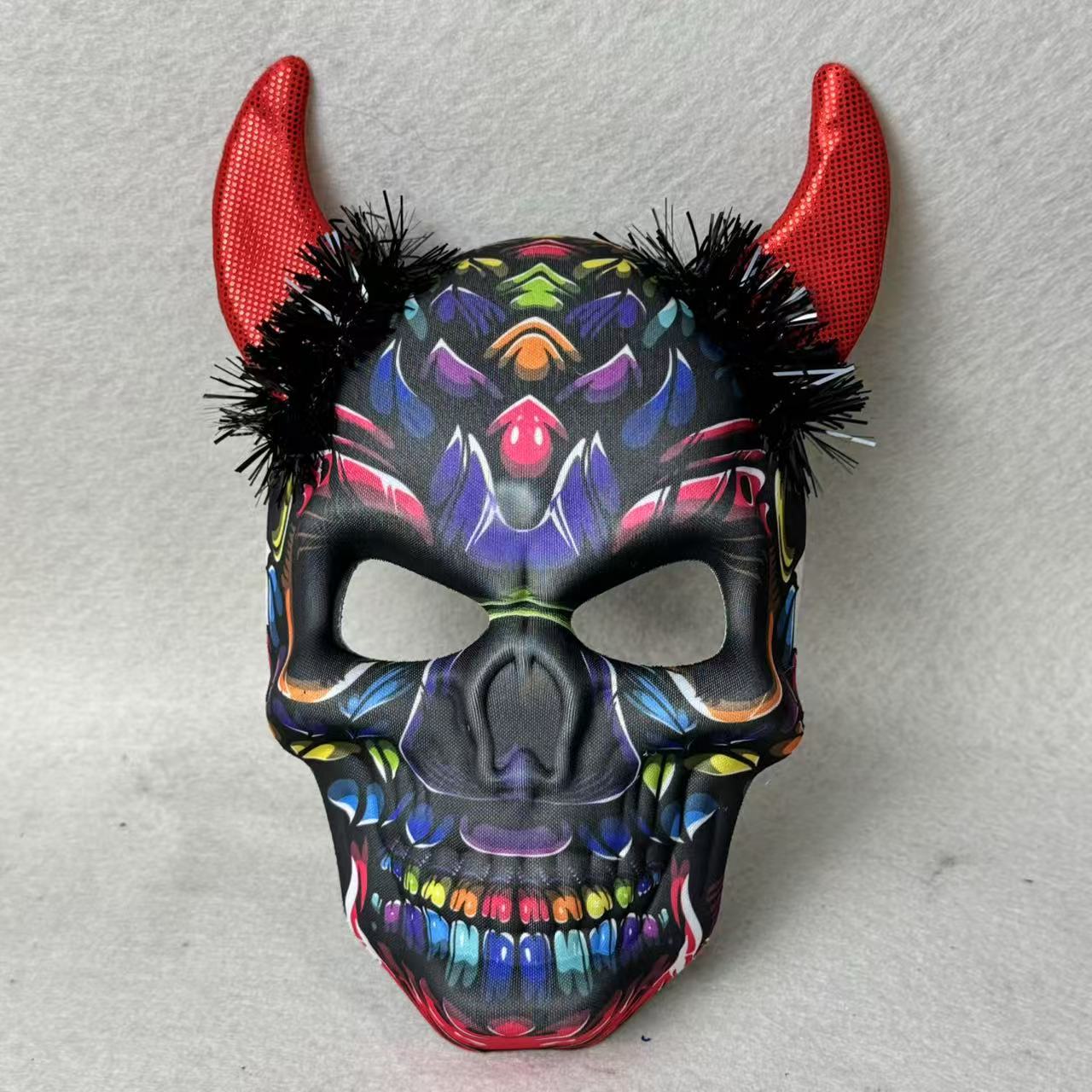 Skull Devil Mask with Horns | Halloween Cosplay