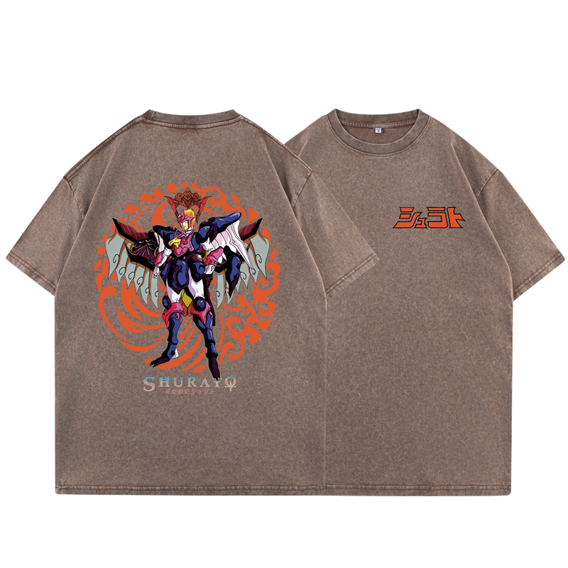 Shurato Garuda Anime Washed Cotton Graphic Tee