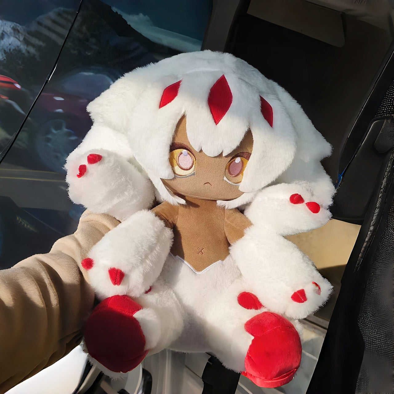 GSC Made in Abyss Faputa plush doll, smiling and serious versions shown