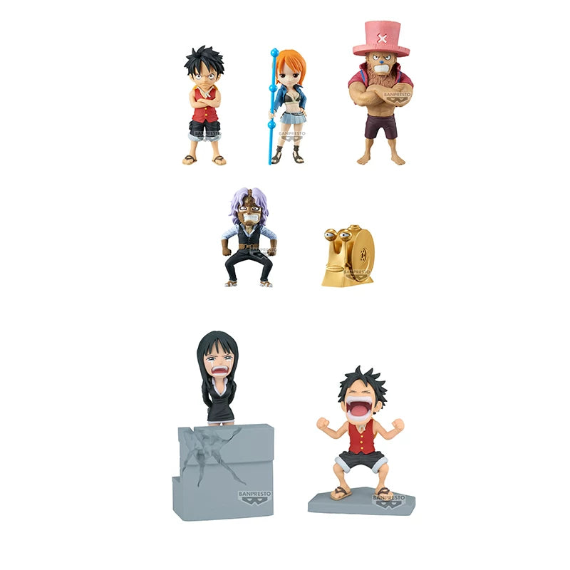 Bandai Glasses One Piece WCF Justice Island 1 & Justice Island 2 & Story Line Robin Luffy