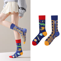 Mismatched Novelty Crew Socks | 2-Pair Set