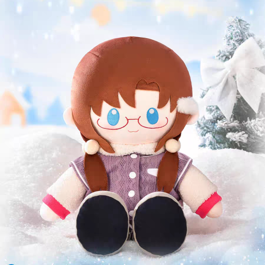 Evangelion Falling in Winter Seated Plush Doll