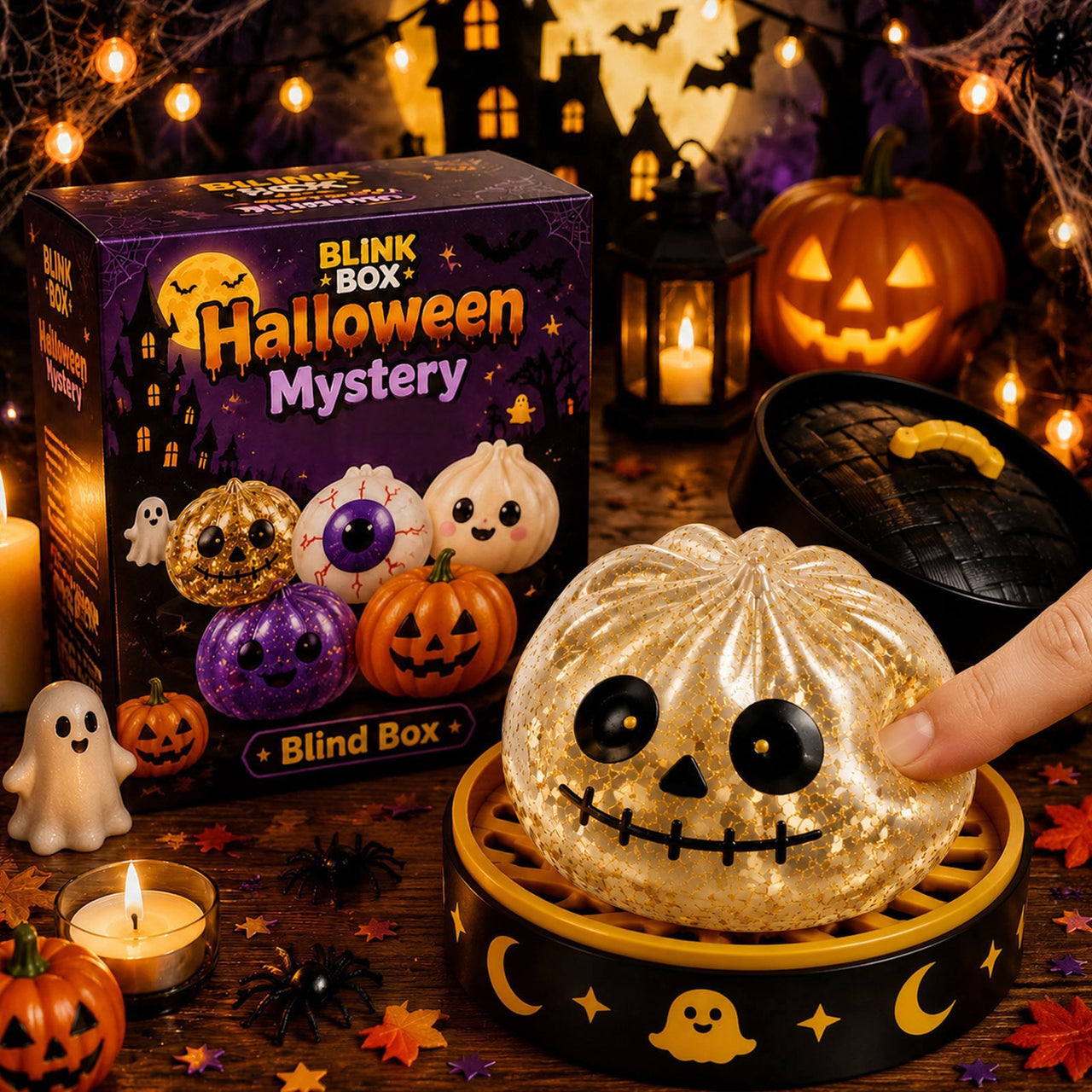 Halloween Mystery Blind Box Squeeze Squishy Dumpling Toy