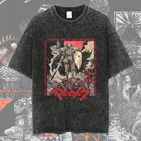 Berserk Vintage Washed Anime Graphic T-Shirt