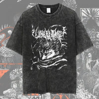 Berserk Vintage Washed Anime Graphic T-Shirt