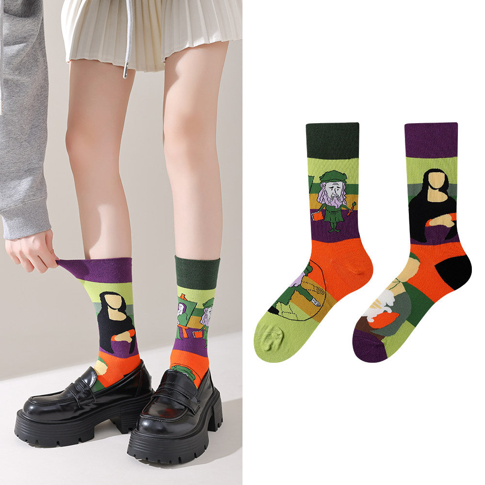Mismatched Novelty Crew Socks | 2-Pair Set