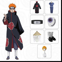 Naruto Pain Cosplay Set – Akatsuki Robe & Accessories