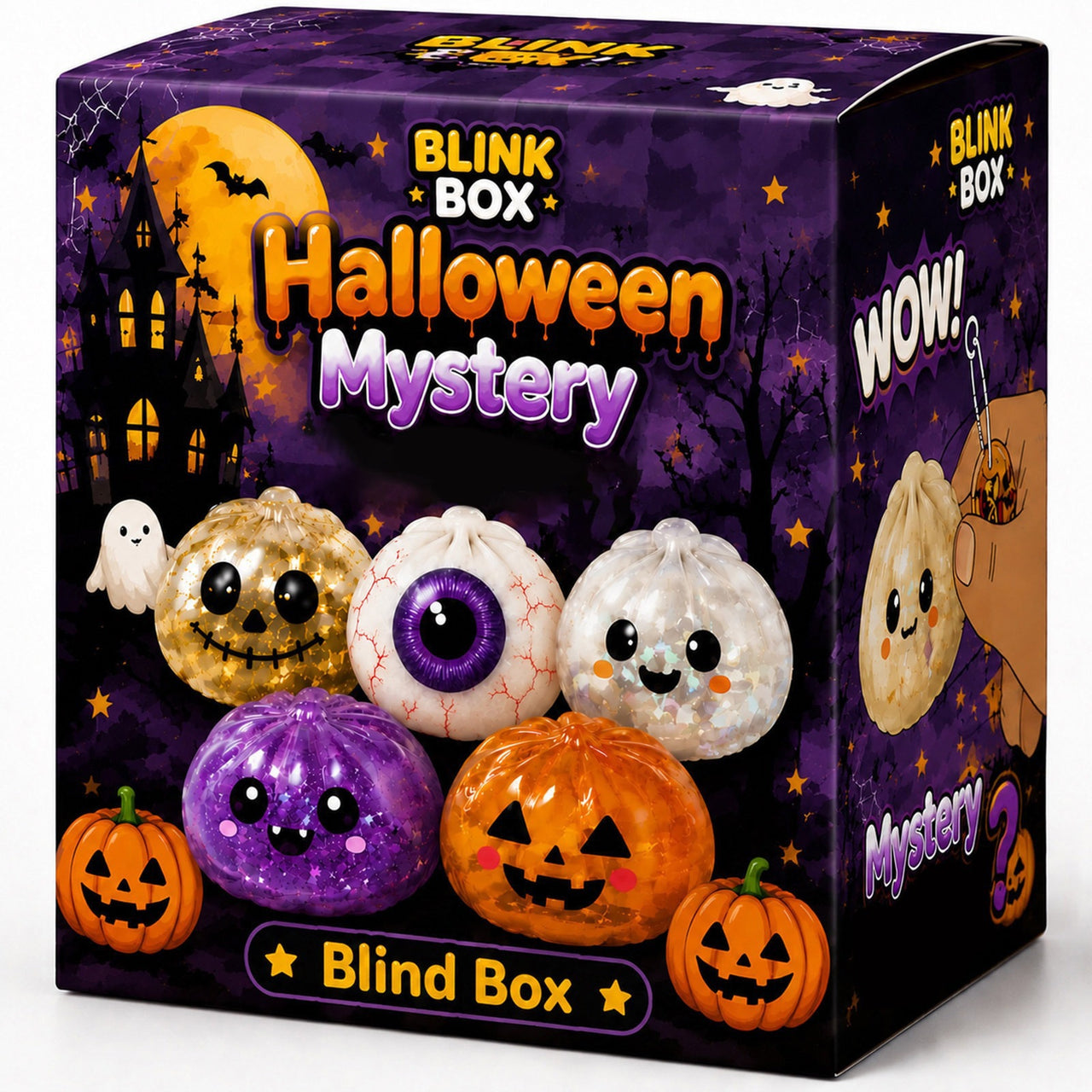 Halloween Mystery Blind Box Squeeze Squishy Dumpling Toy