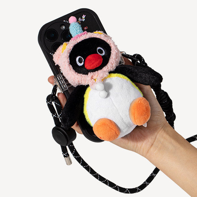 Pingu Penguin Plush Crossbody Phone Bag