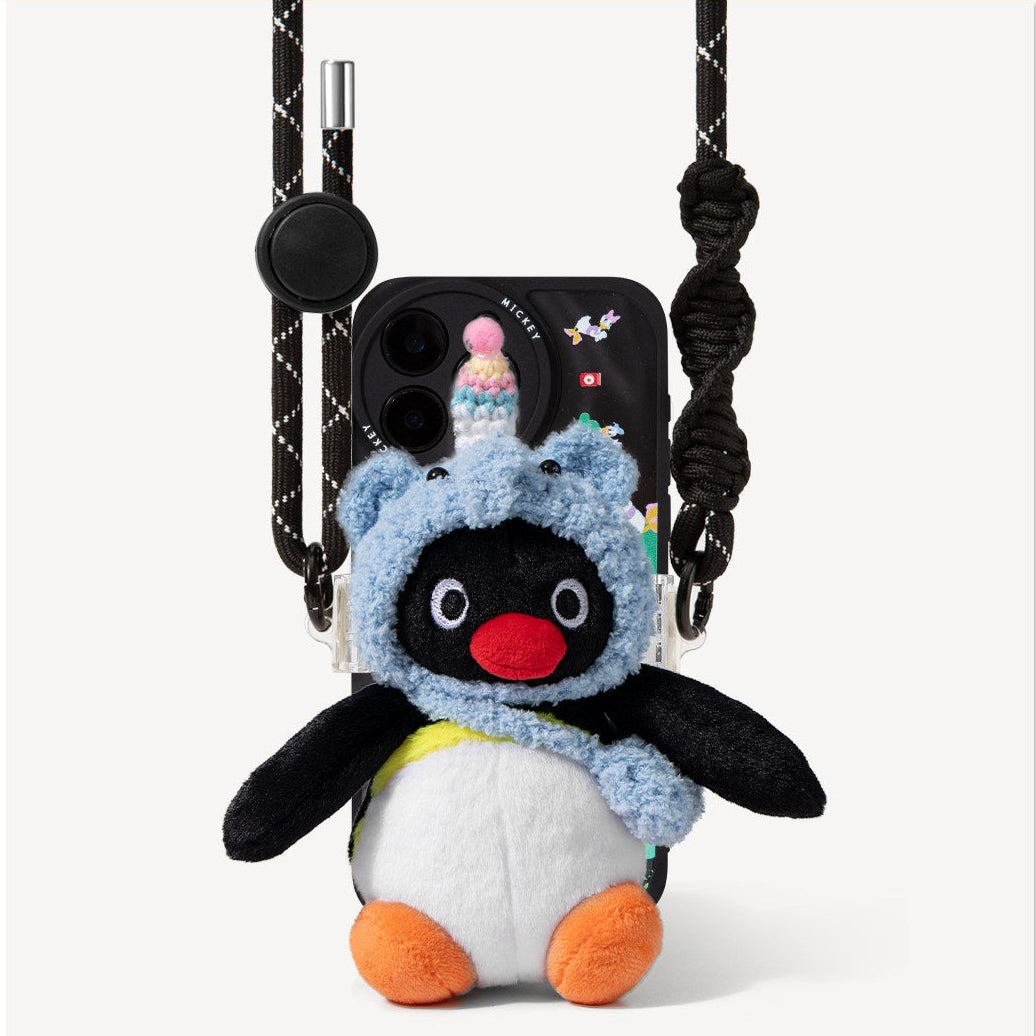 Pingu Penguin Plush Crossbody Phone Bag