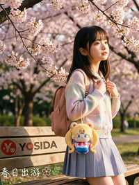 Japan YOSIDA Sailor Moon Tsukino rabbit bag pendant anime cotton doll girl heart birthday present