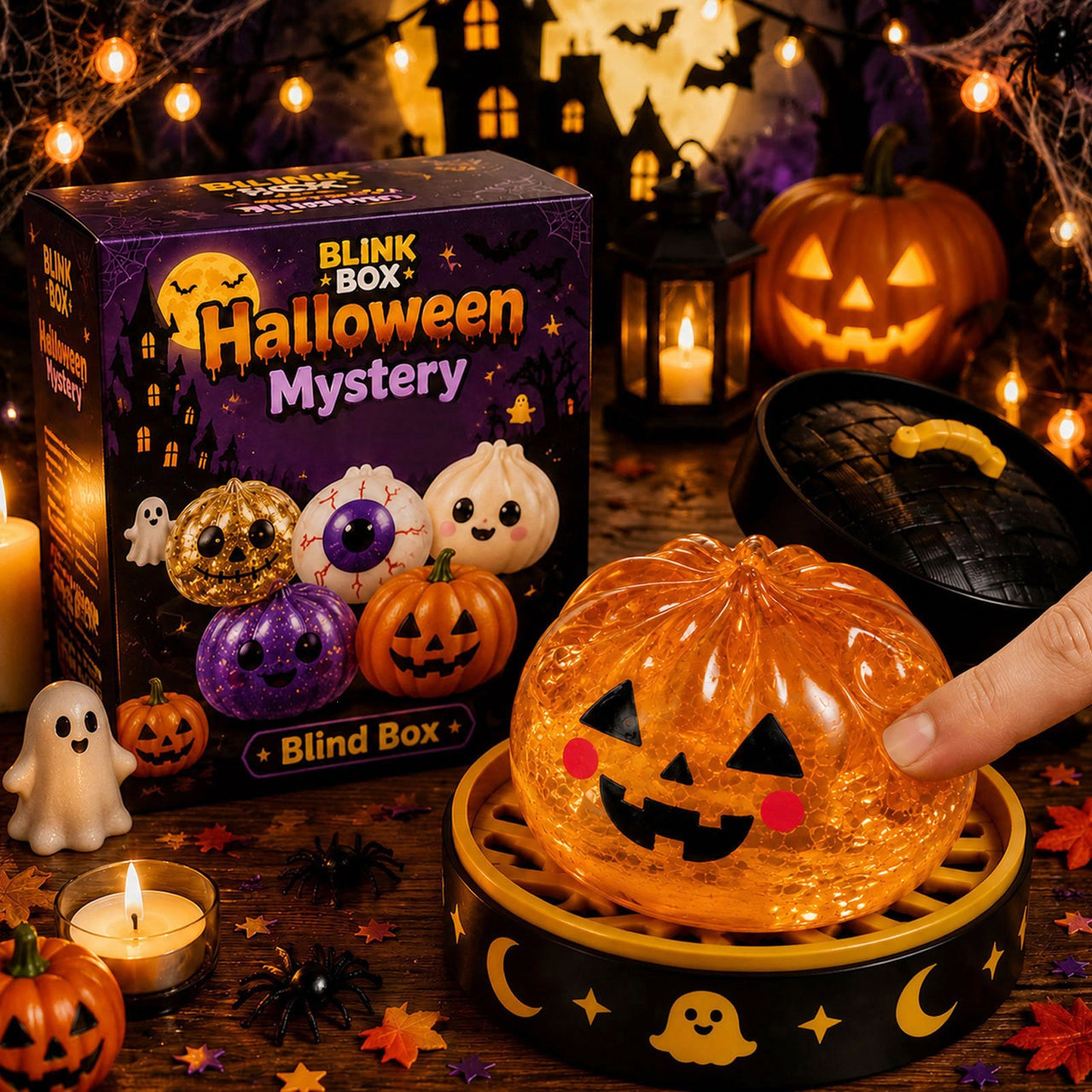 Halloween Mystery Blind Box Squeeze Squishy Dumpling Toy