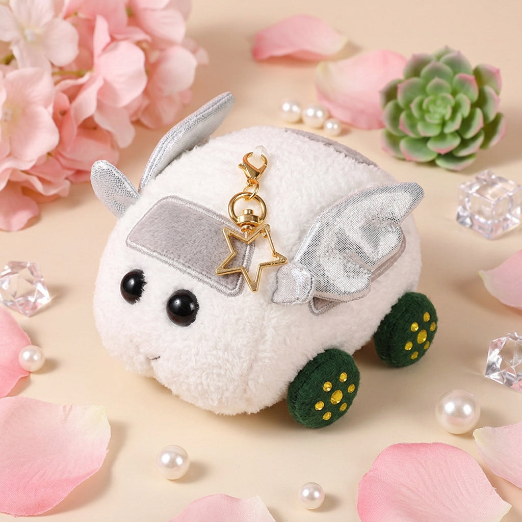 PUI PUI Molcar Plush Coin Purse Keychain with Star Bag Charm