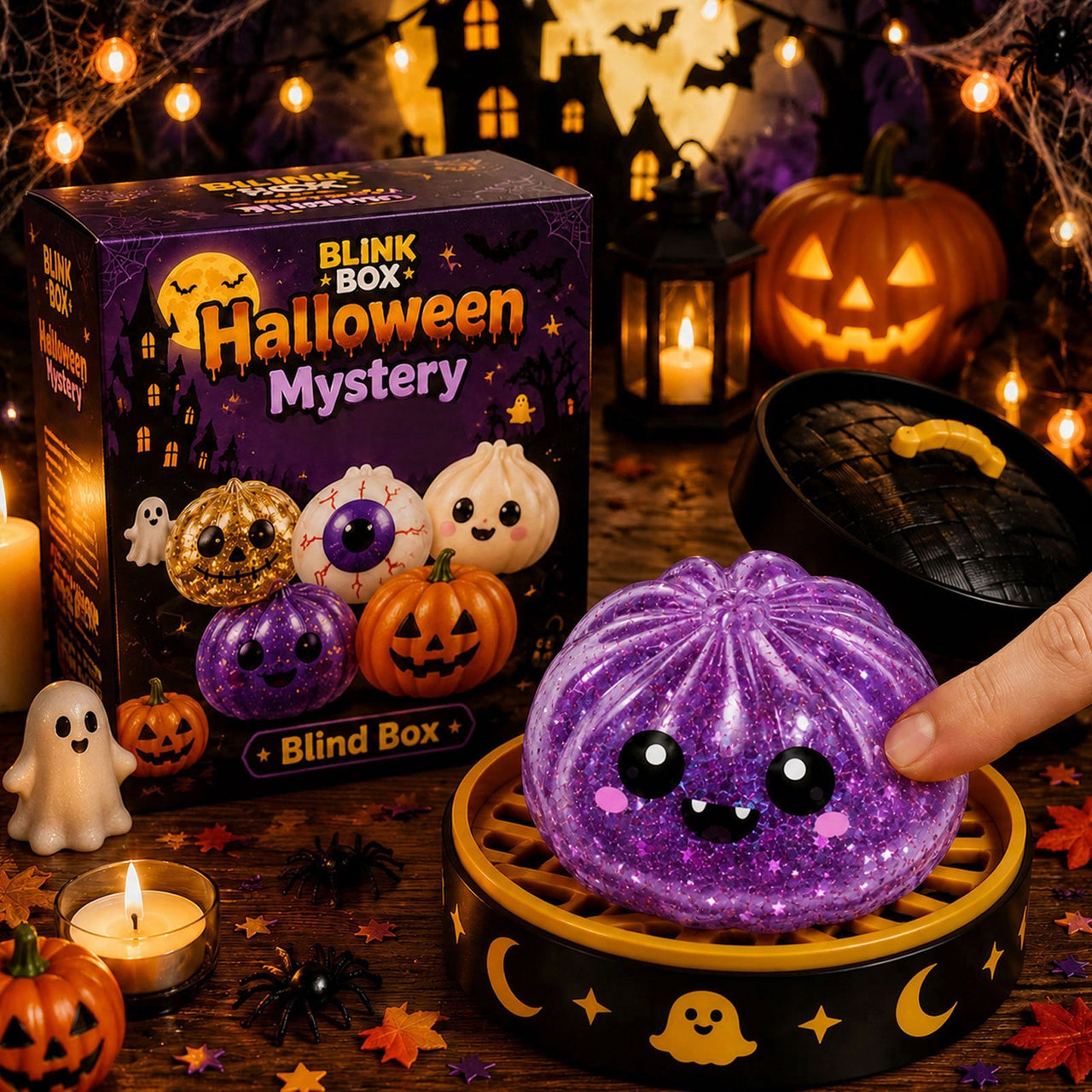 Halloween Mystery Blind Box Squeeze Squishy Dumpling Toy