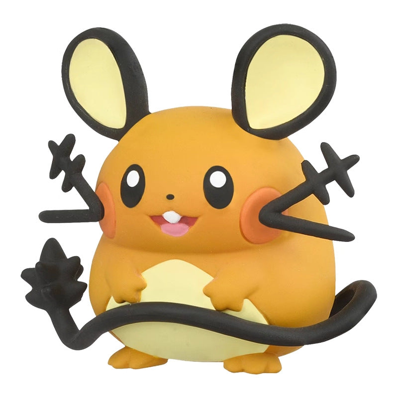 Authentic Takara TOMY Tomica Monster Collection Dedenne Mouse Pokémon Figurines Model Toy