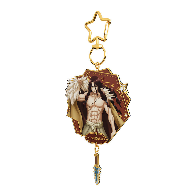 Dr. Stone Tsukasa Metal Keychain Bag Charm