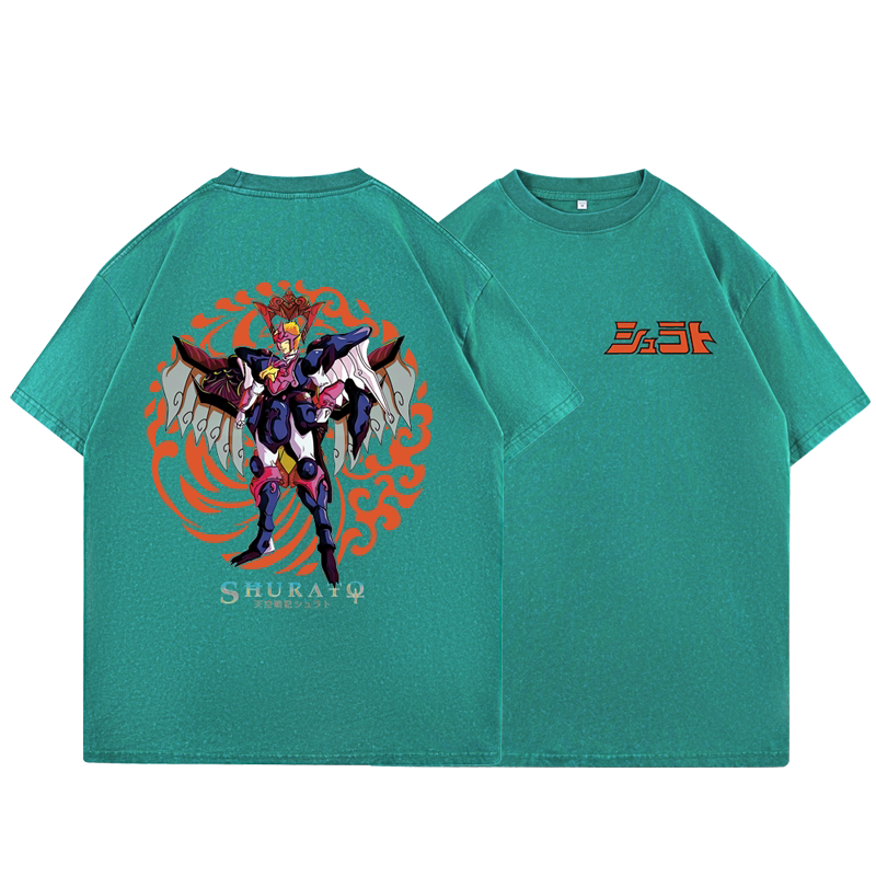 Shurato Garuda Anime Washed Cotton Graphic Tee