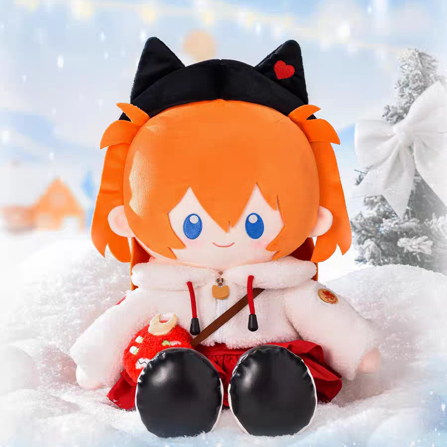 Evangelion Falling in Winter Seated Plush Doll