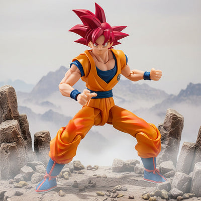 Bandai SHFiguarts Dragon Ball Super SSGSS Goku Red figure