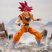 Bandai SHFiguarts Dragon Ball Super SSGSS Goku Red figure