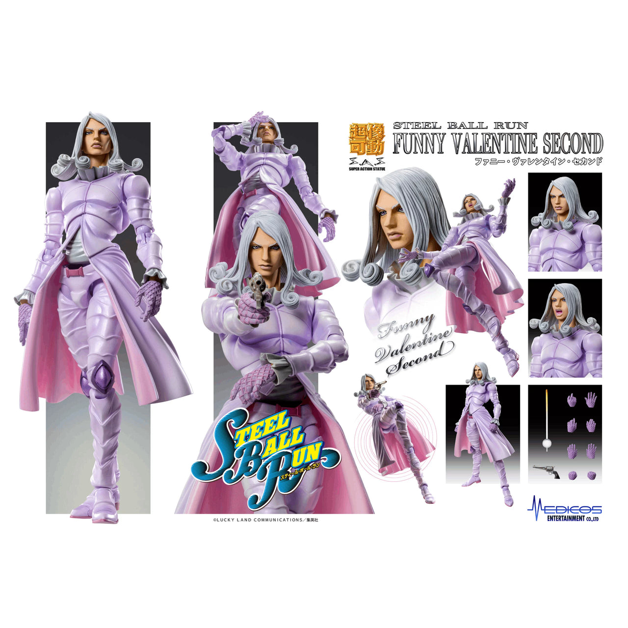 Sculpting Tang MEDICOS Super Image Movable JOJO Part 7 Racing Horse Guyman Fanny Valente in stock