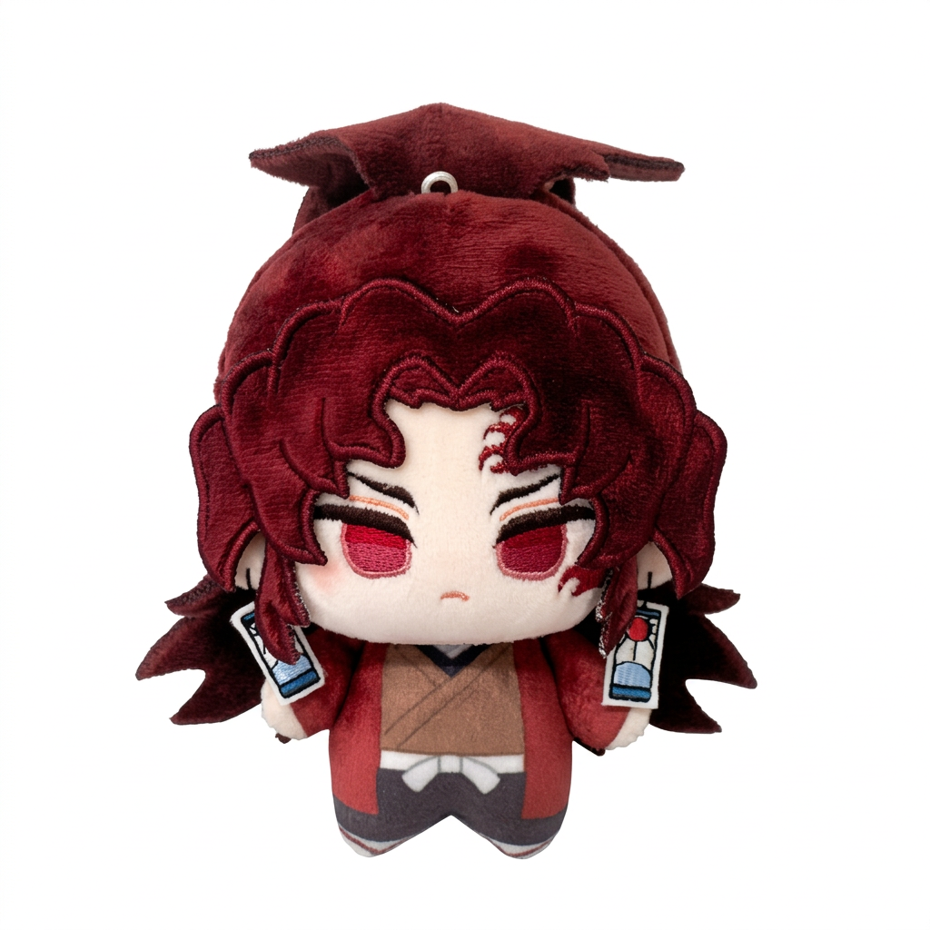 Demon Slayer Plush Keychain – Doma, Yoriichi, Kokushibo