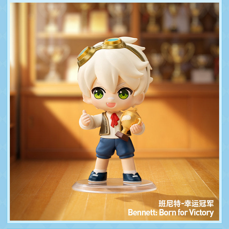 POPMART Genshin Impact Academy Light and Shadow Poetry Q-version Series Figure Blind Box Carnival Gathering Decoration Gift