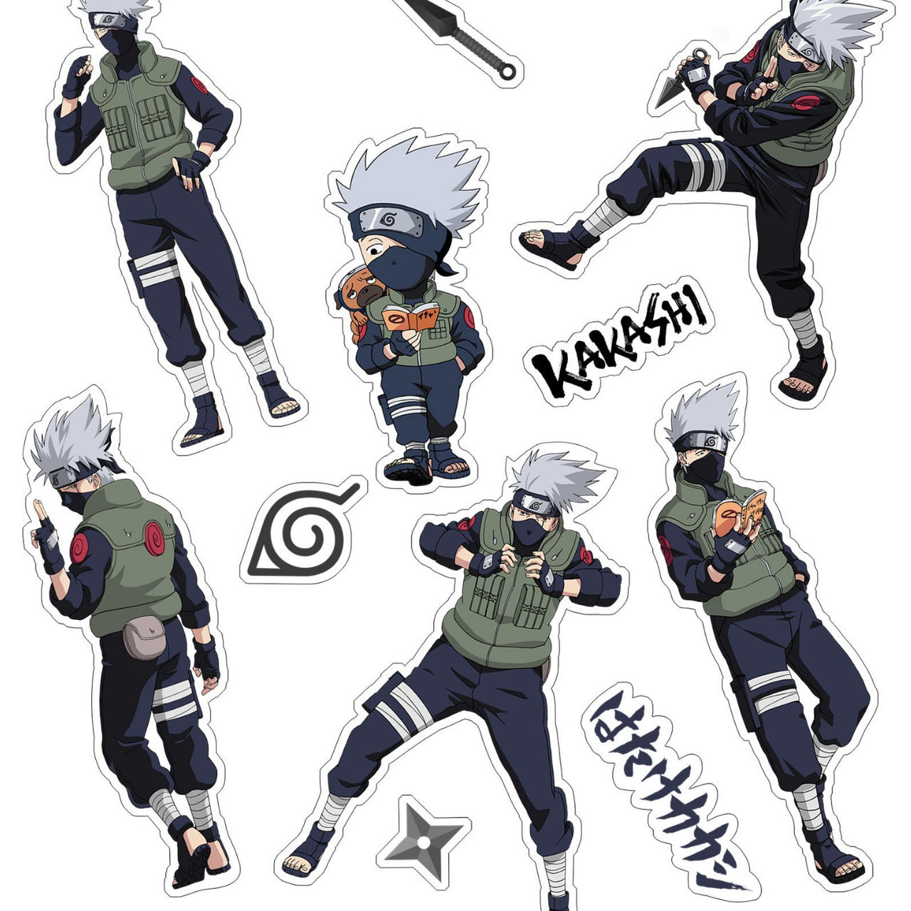 Naruto Officially Licensed Waterproof Sticker Pack