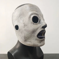 Scary Halloween slipknot latex ghost mask, adult comedy quirky party bar makeup prop, small cosplay