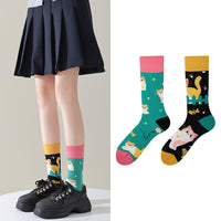 Mismatched Novelty Crew Socks | 2-Pair Set