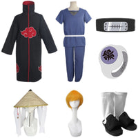 Naruto Pain Cosplay Set – Akatsuki Robe & Accessories