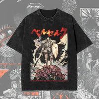Berserk Vintage Washed Anime Graphic T-Shirt