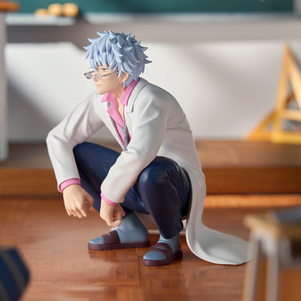 Banpresto Gintama Third Year Z class Ginpachi teacher Sakata Gintoki silver pinch prize figure