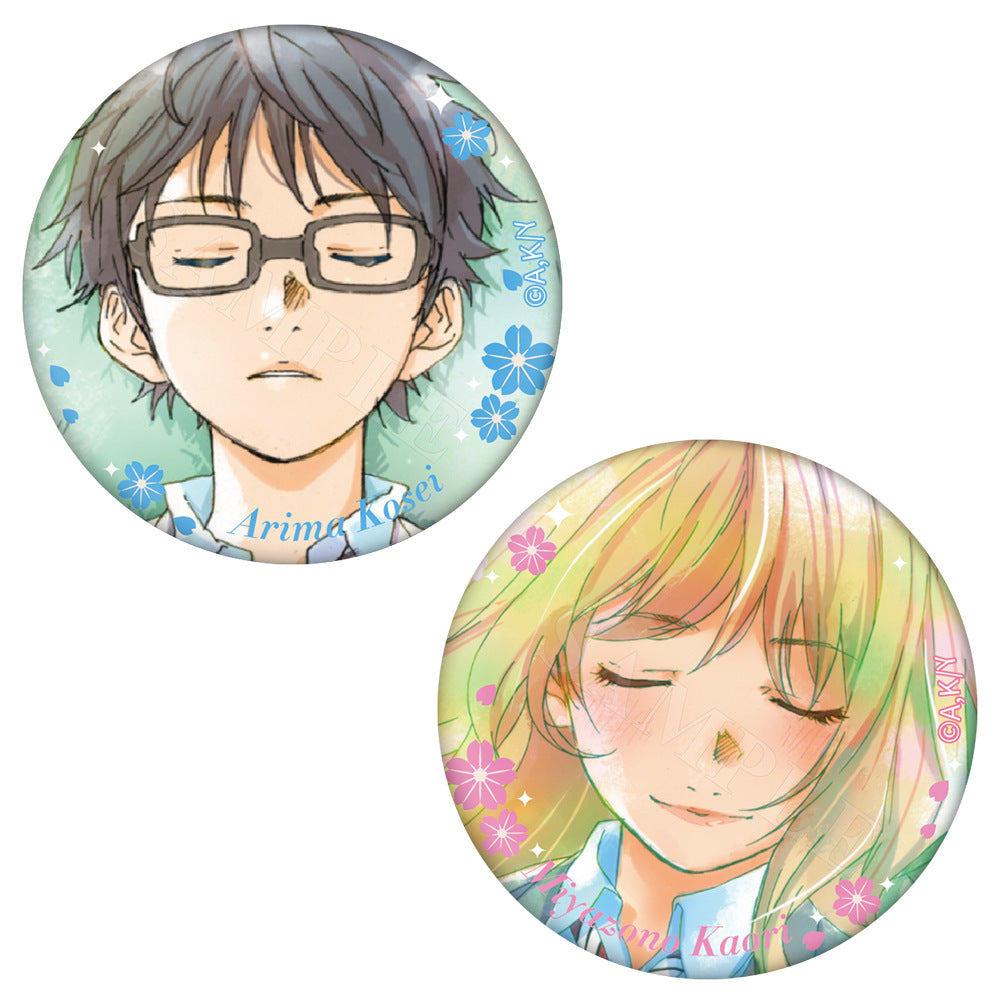 Your Lie in April Holographic Badge Set
