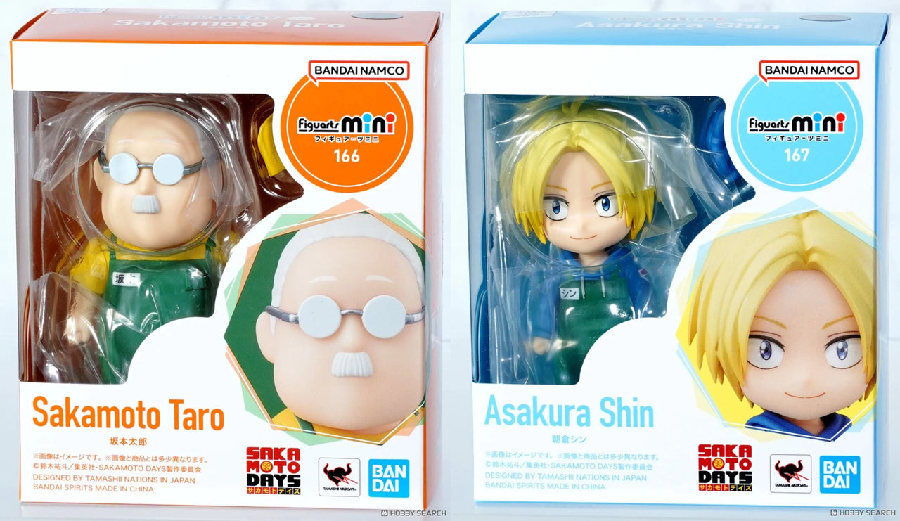 Figuarts Mini Sakamoto Days Taro & Asakura Shin Set