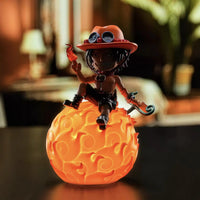 HAPPYLIFE One Piece Devil Fruit Portgas D. Ace voice-controlled night light figure, Chopper voice-controlled night light