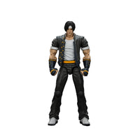 Joytoy x SNK Kyo Kusanagi KOF 98 action figure in 1/18 scale, detailed figure with vibrant costume and dynamic pose.