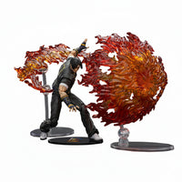 Joytoy x SNK Kyo Kusanagi KOF 98 action figure in dynamic pose, detailed costume, and expressive facial features.