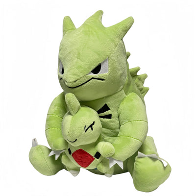 Tyranitar & Larvitar Plush Doll | Pokemon Stuffed Toy