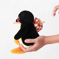 Adventure Pingu Plush with Checkered Travel Bag - FIHEROE.