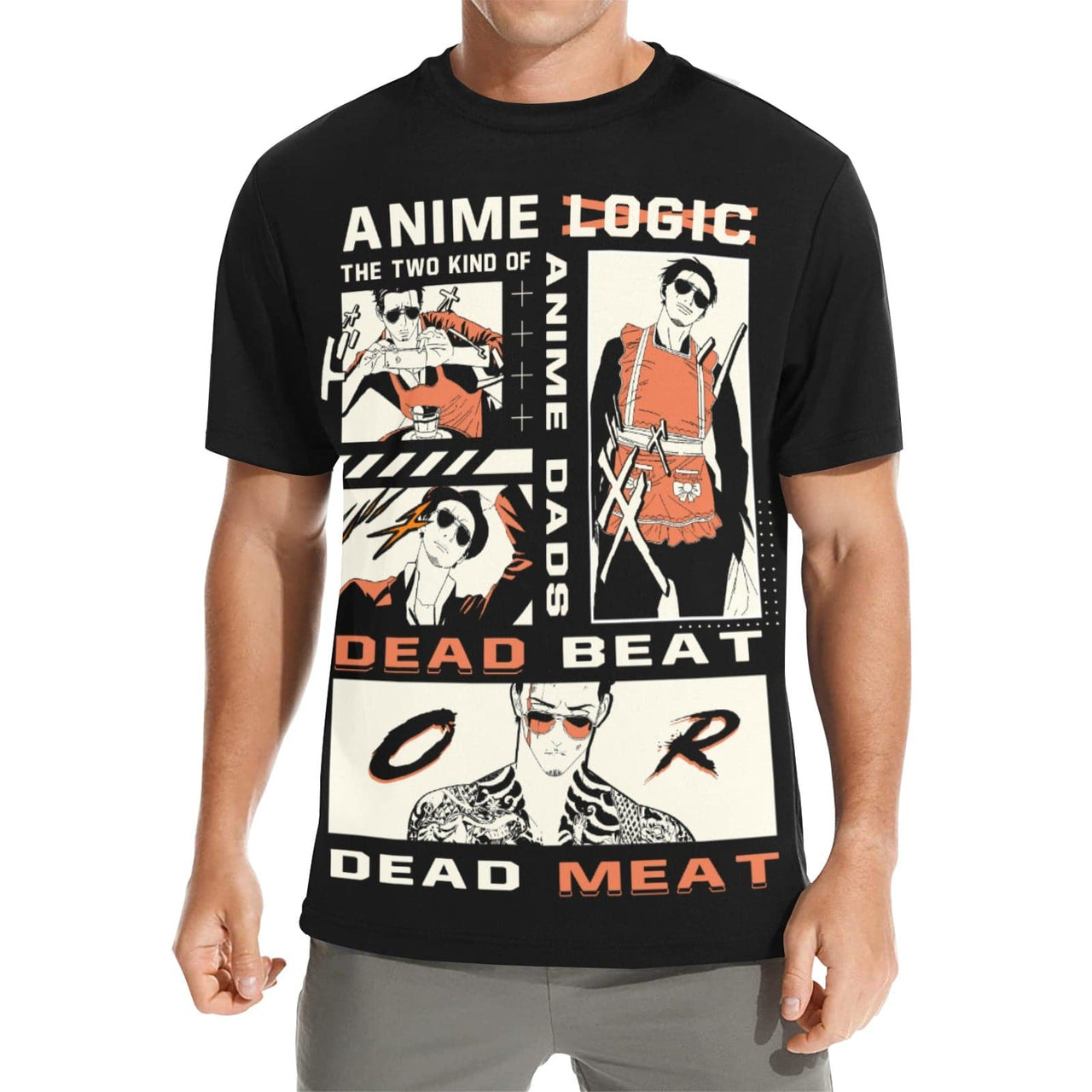 Anime Logic 2 Kinds of Dads Graphic Tee Shirt - FIHEROE.
